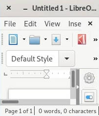 LibreOffice becomes unexpectedly small