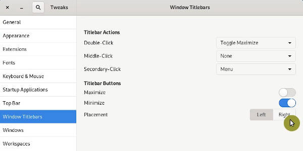 GNOME Tweaks
