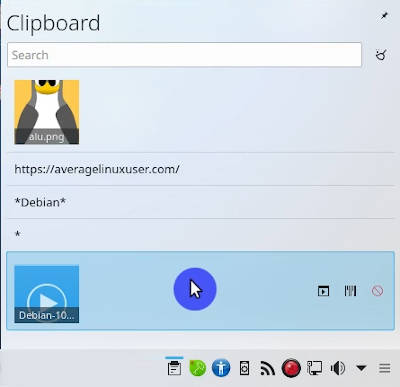 KDE clipboard manager