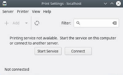 Debian 10 KDE Printer settings app