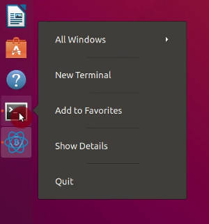 Add to Favorites in Ubuntu