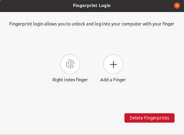 Ubuntu 20.04 Fingerprint reader support