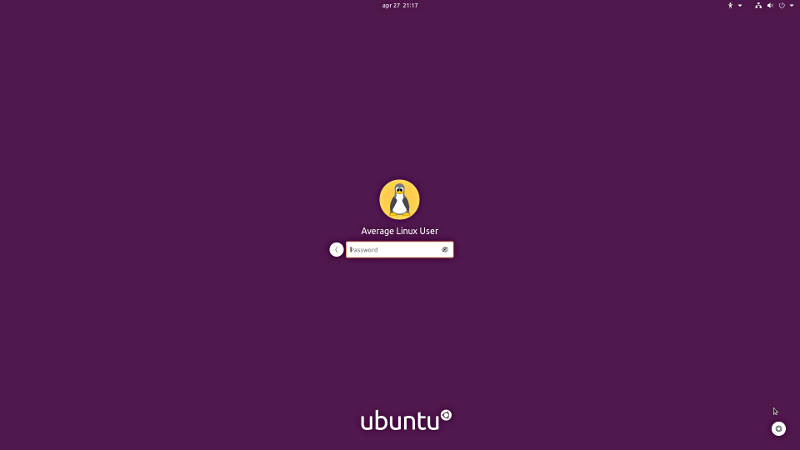 Ubuntu 20.04 lock screens