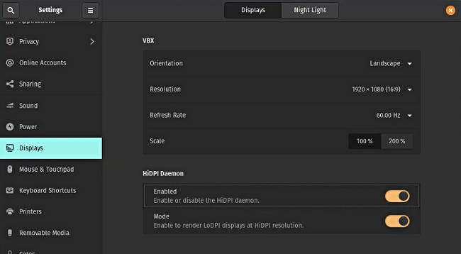 Fractional scaling in Pop!_OS