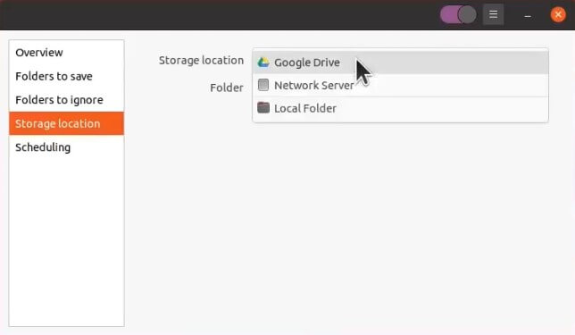 Enabling Deja-Dup backup on Ubuntu 20.04/21.04