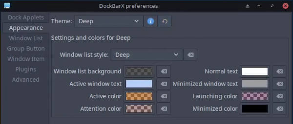 DockbarX in MX Linux