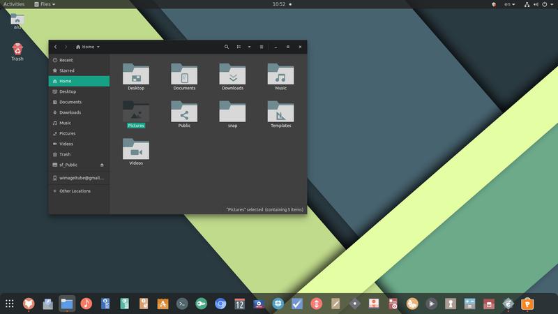 Ultimate Dark theme GNOME Ubuntu 20.04
