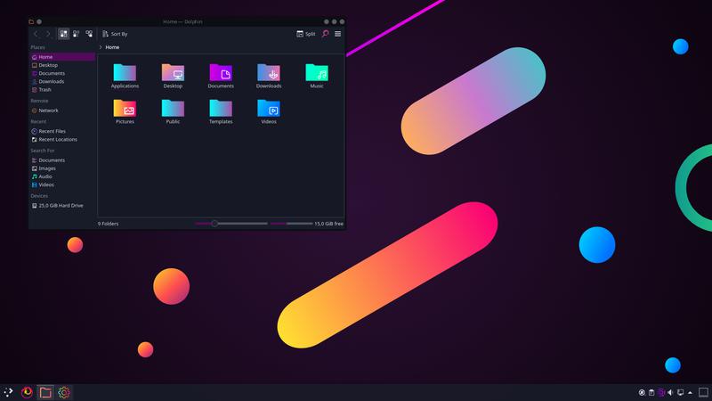 Sweet theme KDE Plasma 5