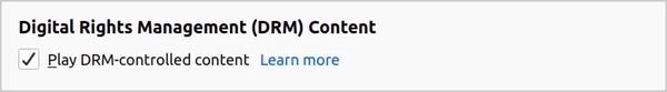 Enabling DRM-controlled content in Firefox