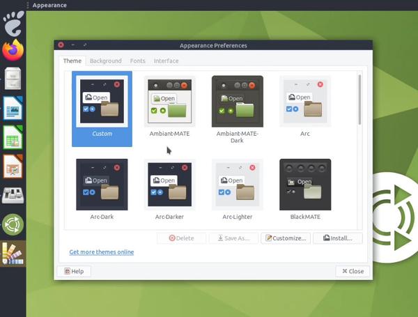 Ubuntu MATE applying themes