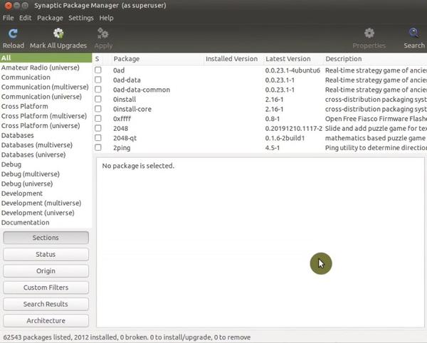 Ubuntu MATE installing Synaptic