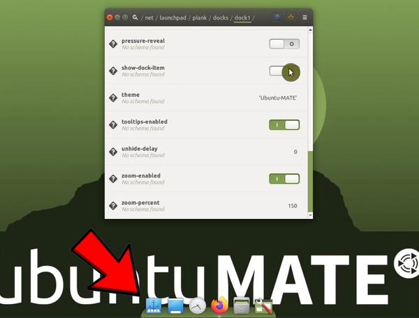 Ubuntu MATE disabling plank icon
