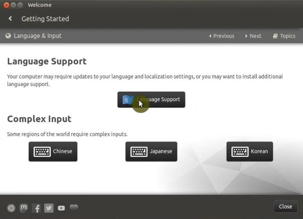 Ubuntu MATE installing language support
