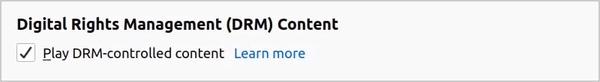 Enabling DRM in Firefox