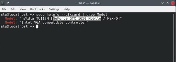 find out graphics card model in terminal