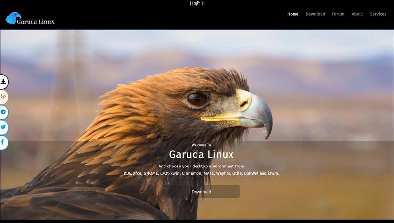 Garuda Linux website listing
flavours