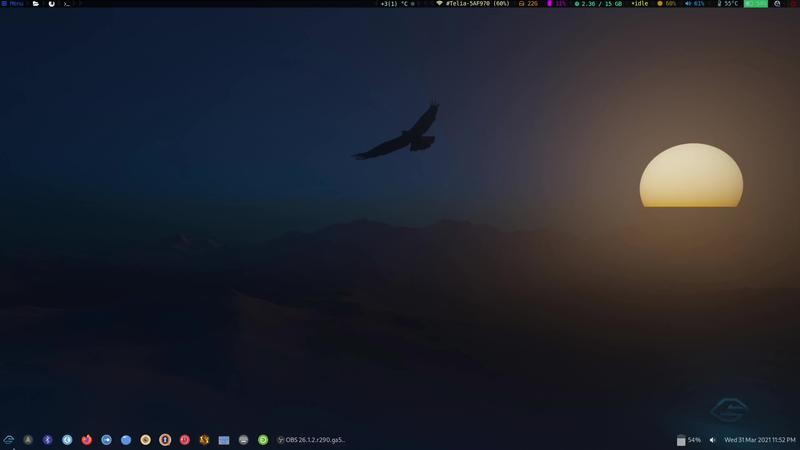 Garuda Wayfire desktop
