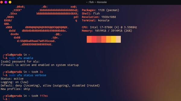 Enabling firewall on Garuda Linux