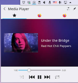 YouTube music integration in Plasma 5