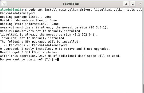 Installing AMD drivers on Debian 11