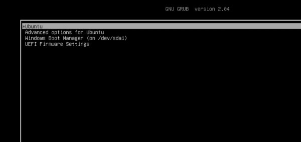 Linux and Windows selection in GRUB
