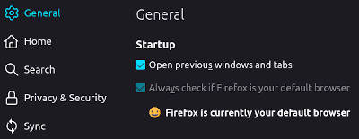 Firefox: Open previous windows and tabs