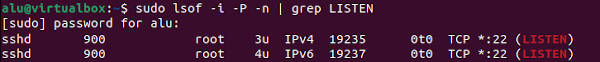 check open ports in Linux