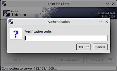 OTP login with ThinLinc Client