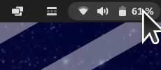 Show Battery Percentage in Pop!_OS