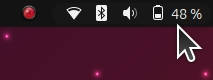 Show battery percentage in Ubuntu 23.04